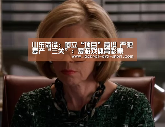 山东菏泽:树立“项目”意识 严把复产“三关”:爱游戏体育彩票(图3) 爱游戏彩票